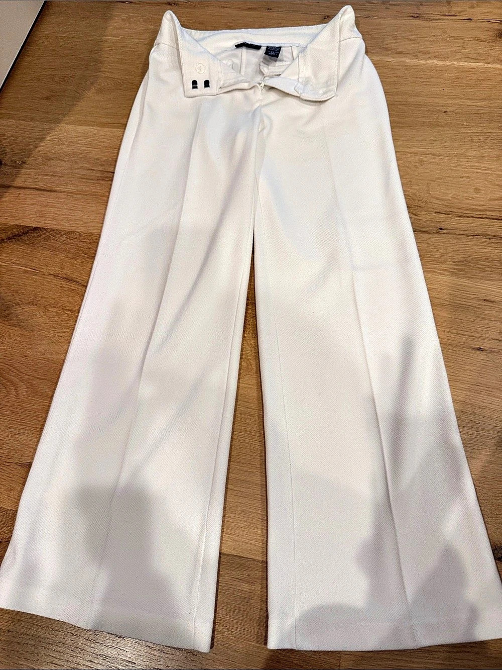 New York & Company Wide Leg Pants in White Size XS